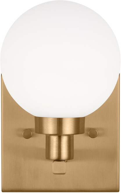 Visual Comfort Studio 4161601-848 Clybourn Modern Satin Brass Bathroom Lighting Sconce