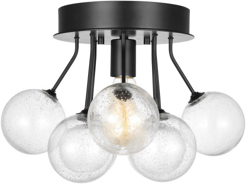 Visual Comfort Studio 7714301EN7-112 Bronzeville Modern Midnight Black Flush Lighting