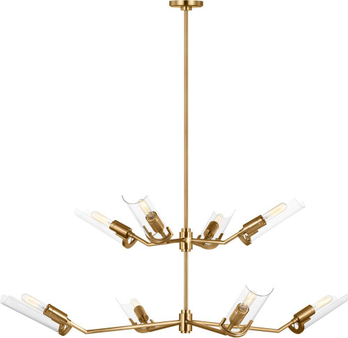 Visual Comfort Studio TC1158BBS Mezzo Contemporary Burnished Brass Chandelier Light