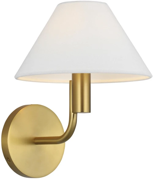 Visual Comfort Studio SLW1001BBS Colfax Contemporary Burnished Brass Bathroom Lighting Sconce