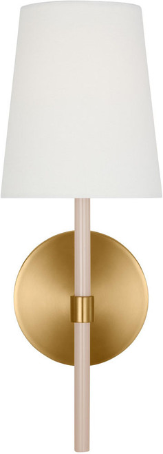 Visual Comfort Studio KSW1081BBSBLH Monroe Modern Burnished Brass Wall Sconce