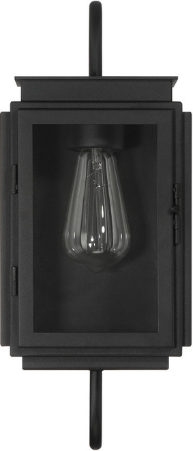 Craftmade ZA7704-TB Irving Contemporary Textured Black 16.5" Outdoor Wall Light Sconce