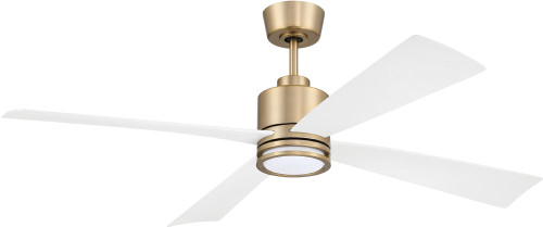 Craftmade RHT52SB4 Rhett Contemporary Satin Brass LED 52" Ceiling Fan