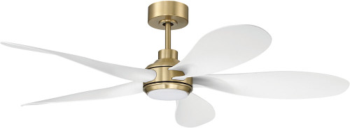 Craftmade RSL52SBW5 Rosalie Contemporary Satin Brass LED 52" Home Ceiling Fan