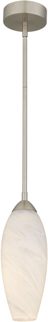 Quoizel Lighting PCBUR1505BN Burnett Modern Brushed Nickel LED Mini Pendant Light 