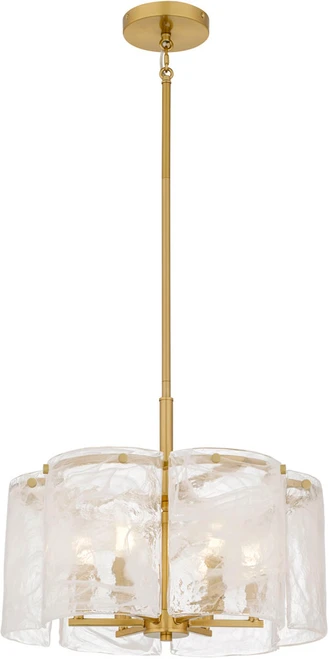 Quoizel Lighting MAI2818BRG Maisie Modern Brushed Gold 18" Ceiling Light Pendant 