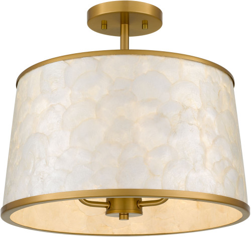 Quoizel Lighting WIND1716BRG Windley Contemporary Brushed Gold Ceiling Light Fixture 