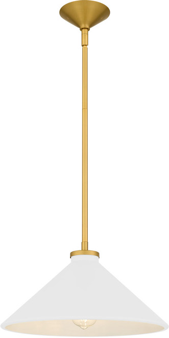 Quoizel Lighting BRADW1814BRG Bradbury Modern Brushed Gold Ceiling Light Pendant 