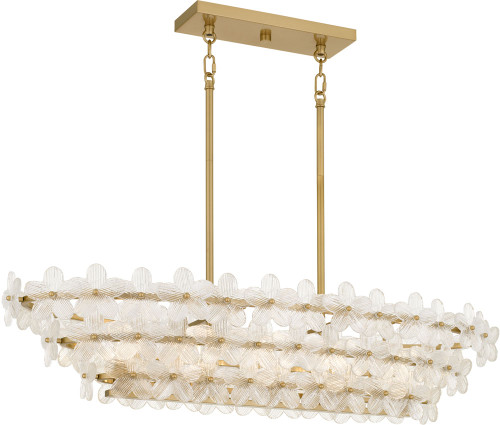 Quoizel Lighting WRIG542BRG Wright Brushed Gold Kitchen Island Light 