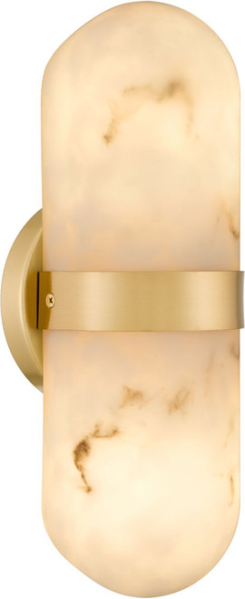 Quoizel Lighting BREE8704BRG Bree Modern Brushed Gold Bathroom Light Sconce 