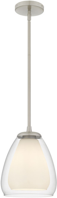 Quoizel Lighting VIV1509BN Vivienne Modern Brushed Nickel Mini Hanging Light Fixture 