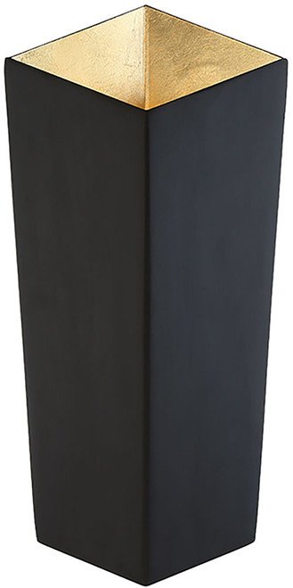 Modern Forms WS-32714-GL Dink Modern Black Gold Leaf LED Light Sconce 
