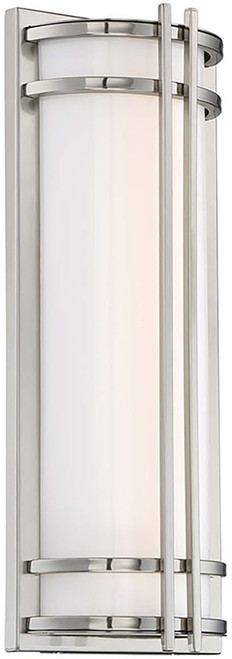 Modern Forms WS-W68618-SS Skyscraper Contemporary Stainless Steel LED 18" Outdoor Wall Light Sconce 