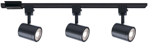 WAC Lighting H-8010/3-CS-BK Charge Black LED Track Lighting 