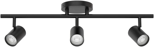 WAC Lighting TK-260503-CS-BK Pipe Black LED 3-Light Track Lighting Fixture 