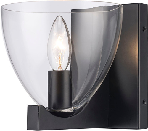 Trans Globe Lighting 71981 BK Melisande Contemporary Black Wall Lamp 