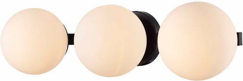 Trans Globe Lighting 22753 BK Terra Modern Black 3-Light Vanity Lighting 