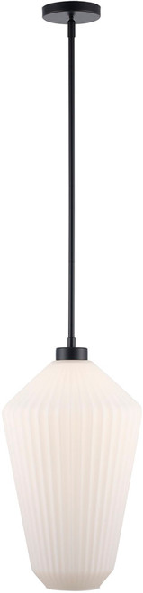 Trans Globe Lighting PND-2305 BK Skyline Contemporary Black Mini 8" Hanging Lamp 