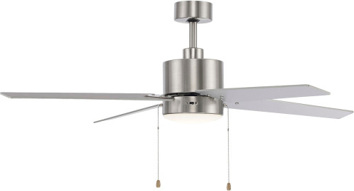 Trans Globe Lighting F-1054 BN Ronan Brushed Nickel LED 52" Home Ceiling Fan 