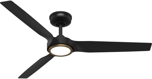 Hunter Ceiling Fans 53518 HUNTER Matte Black LED 52" Ceiling Fan 