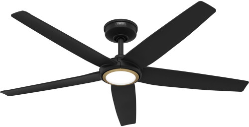 Hunter Ceiling Fans 53638 HUNTER Matte Black LED 52" Ceiling Fan 