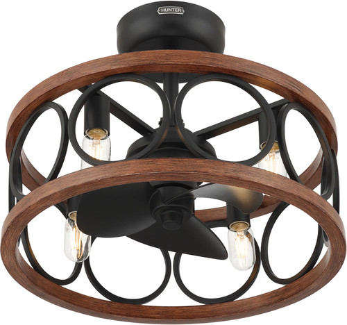 Hunter Ceiling Fans 50105 HUNTER Matte Black LED 22" Ceiling Fan 