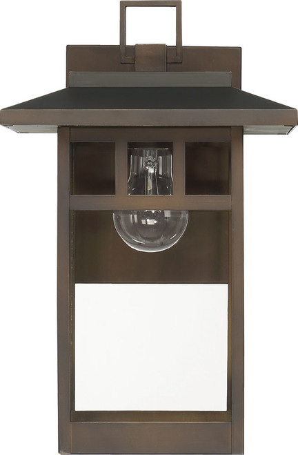 Hunter Lighting 46071 Yancy House Modern Matte Bronze 14" Outdoor Wall Lighting Fixture 