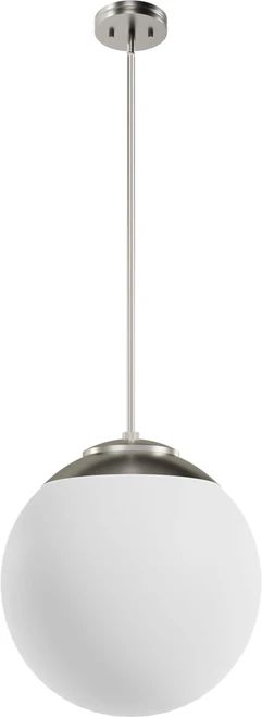 Hunter Lighting 19851 Hepburn Modern Brushed Nickel Pendant Lighting Fixture 