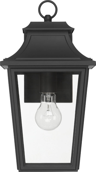 Hunter Lighting 46080 Spring Cove Contemporary Matte Black Outdoor Lamp Sconce 