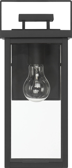 Hunter Lighting 46051 Timbergrove Modern Matte Black Outdoor Lamp Sconce 