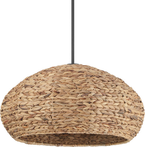 Hunter Lighting 48070 Cambria Contemporary Matte Black Pendant Lighting 