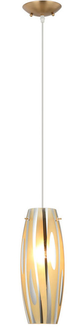 Varaluz AC1070SG Chroman Empire Contemporary Satin Gold LED Mini Drop Ceiling Lighting 