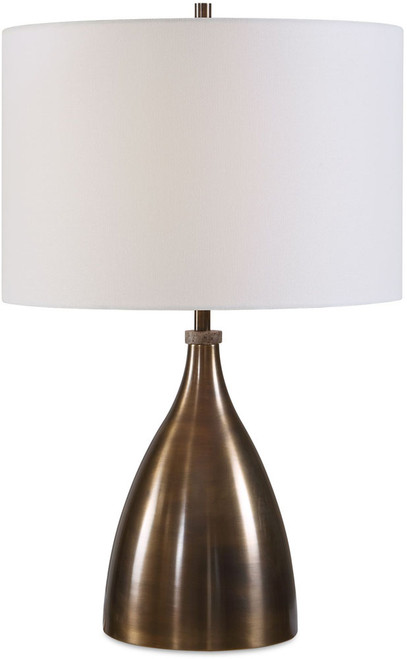 Uttermost UTT-30753 Jereko Contemporary Rubbed Bronze / Antique Brass Table Lamp 
