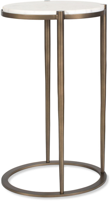 Uttermost UTT-50342 Mercier White Marble / Bronze Accent Table 