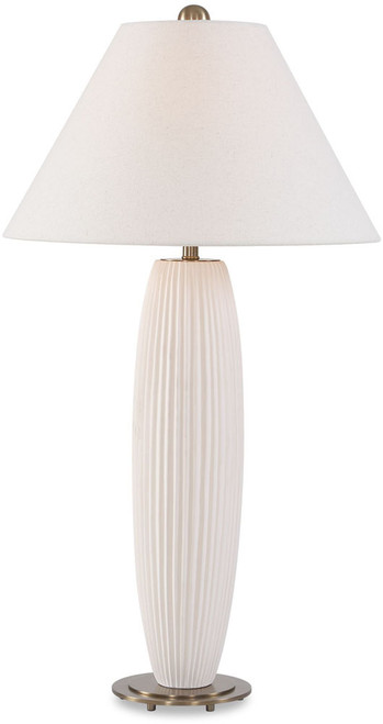 Uttermost UTT-30774 Brinsley Contemporary Warm Ivory / Antique Brass Table Light 