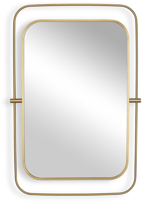 Uttermost UTT-08372 Moreni Contemporary Antique Brass Mirror 