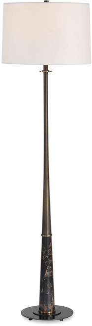 Uttermost UTT-30693 Tallarico Modern Dark Bronze / Antique Brass Light Floor Lamp 