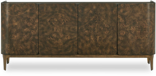Uttermost UTT-51129 Melbourne Mappa Burl / Brass Cabinet 