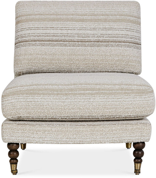 Uttermost UTT-53081 Chatsworth Taupe Boucle / Warm Walnut Slipper Chair 
