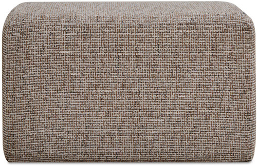 Uttermost UTT-53115 Kelce Caramel, Onyx & Cream Check Ottoman 