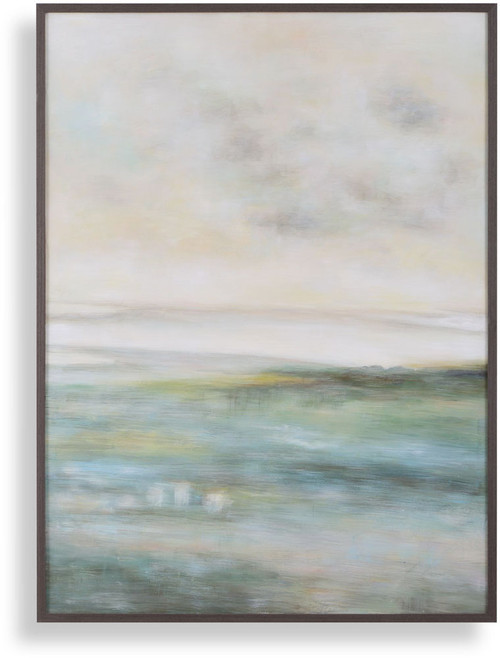 Uttermost UTT-32474 Awakening Dark Walnut Hand Painted Landscape Wall Art 