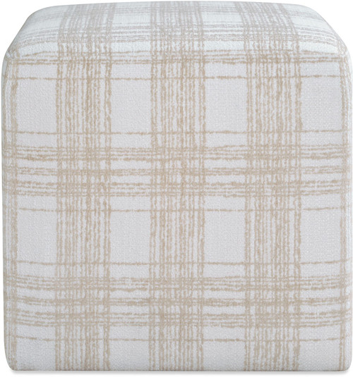 Uttermost UTT-53147 Joie Porcelain Plaid Chenille Ottoman 