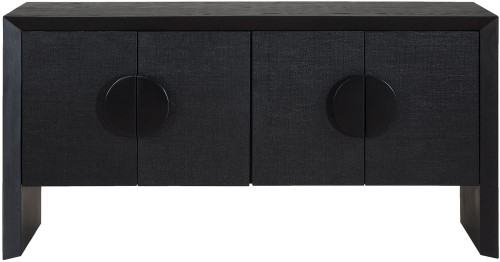 Uttermost UTT-50380 Williams Black / Grasscloth Cabinet 