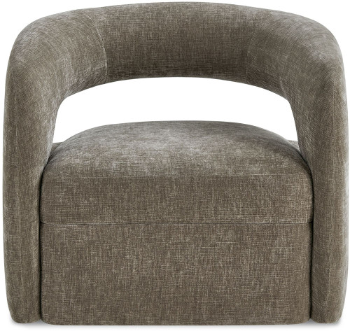 Uttermost UTT-53087 Breis Taupe Velvet Barrel Chair 