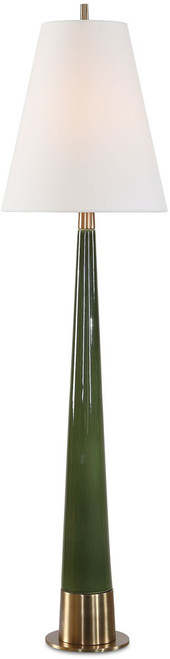Uttermost UTT-30752 Riccardi Contemporary Moss Green / Antique Brass Table Lamp 