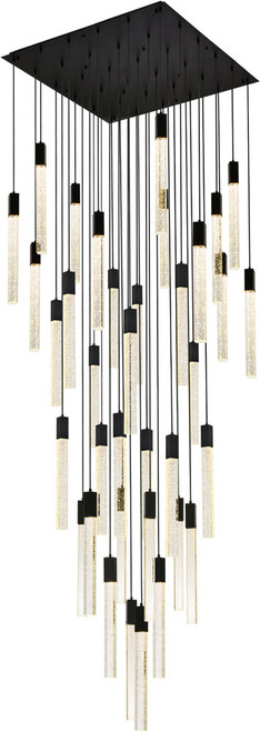 Elegant Lighting 2066G42BK Weston Modern Black Multi Drop Lighting Fixture 