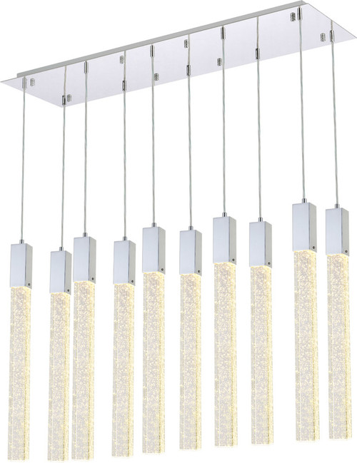 Elegant Lighting 2066D42C Weston Modern Chrome Multi Lighting Pendant 