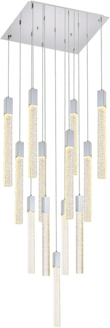 Elegant Lighting 2066G26C Weston Contemporary Chrome Multi Hanging Light 