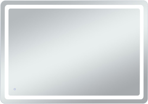 Elegant Lighting MRE34260 Genesis Modern Glossy White LED Wall Mounted Mirror 