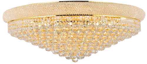 Elegant Lighting V1800F36G/RC Primo Contemporary Gold Flush Mount Light Fixture 